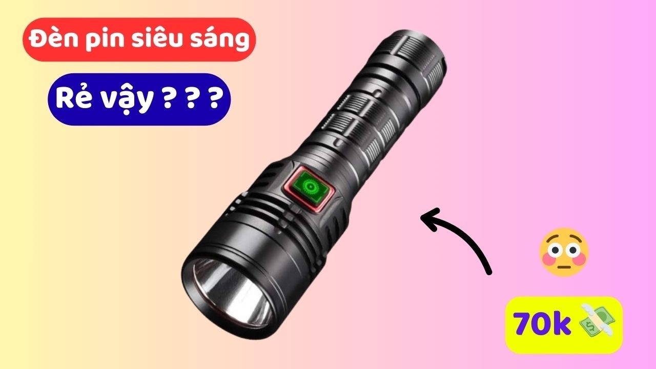 ẢO GIÁ 😳 70k cho đèn pin siêu sáng BT40 QUỐC DÂN