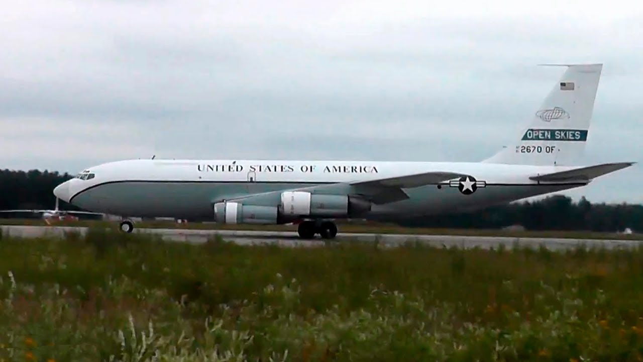 ✈Громкий и дымящий Боинг 707 (Boeing OC-135W) / Аэродром Кубинка