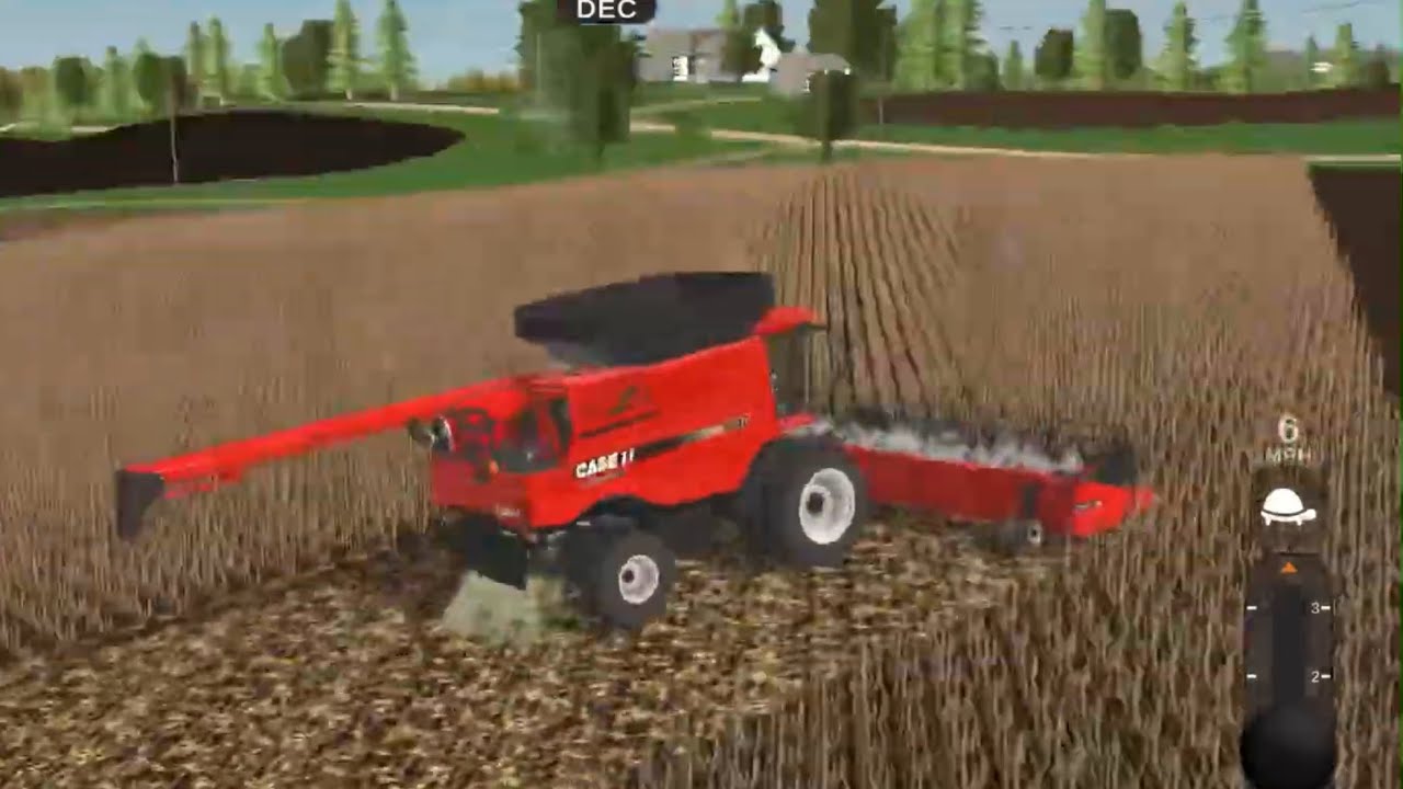 First day of harvesting soybeans! (100 X speed ) 