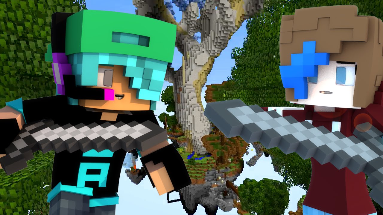 MINECRAFT LUCKY ISLANDS | WHACK A BUNNY | RADIOJH GAMES & GAMER CHAD
