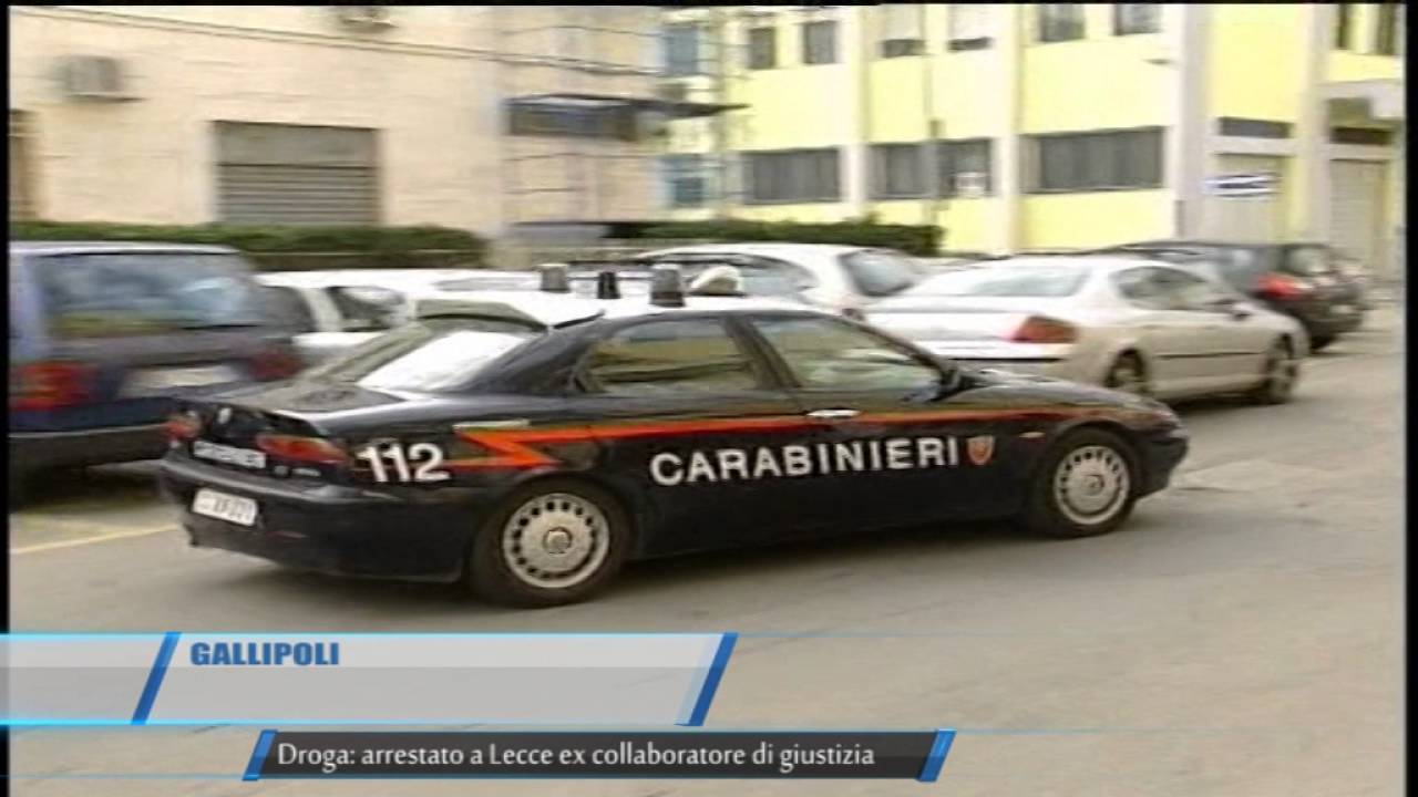 GALLIPOLI DROGA ARRESTATO A LECCE EX COLLABORATORE DI GIUSTIZIA   TELEREGIONE 15 102016