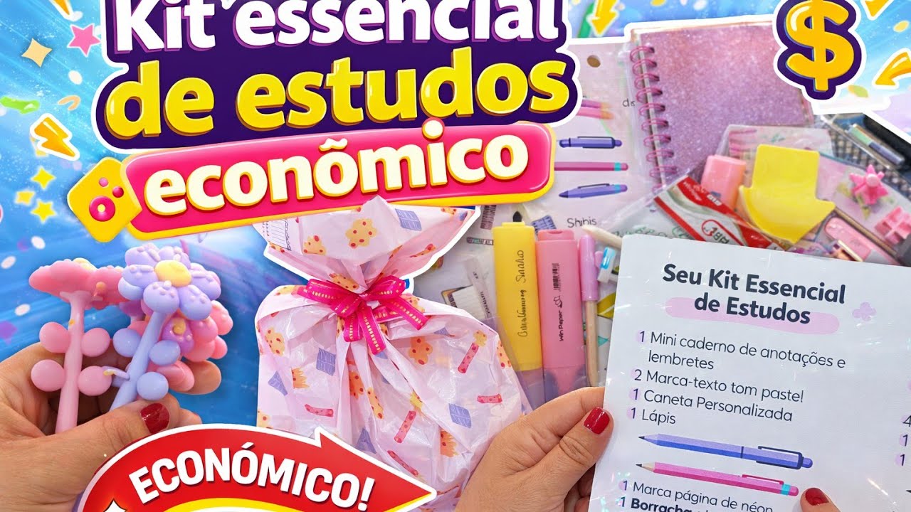 Como Criar um Kit de Estudos Fofo no Canva (e Vender na Volta às Aulas!)