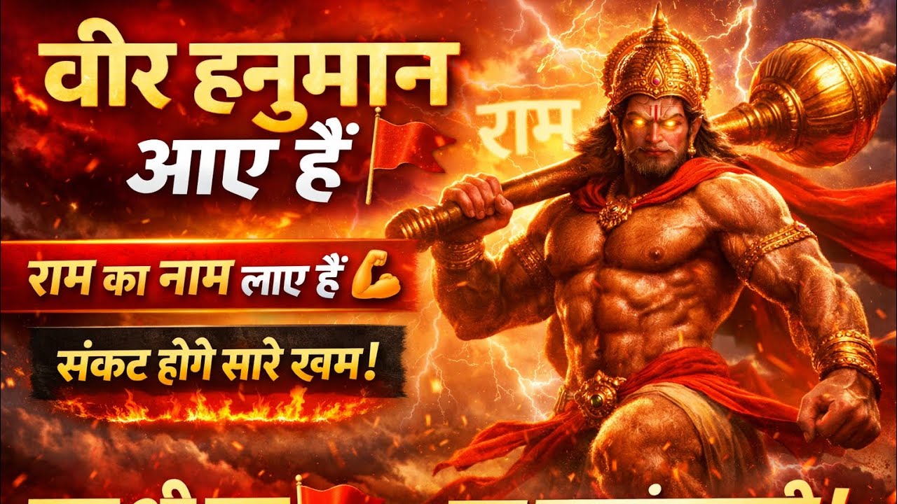 वीर हनुमान आए हैं 🔥 | मंगलावर Special शक्तिशाली हनुमान भजन