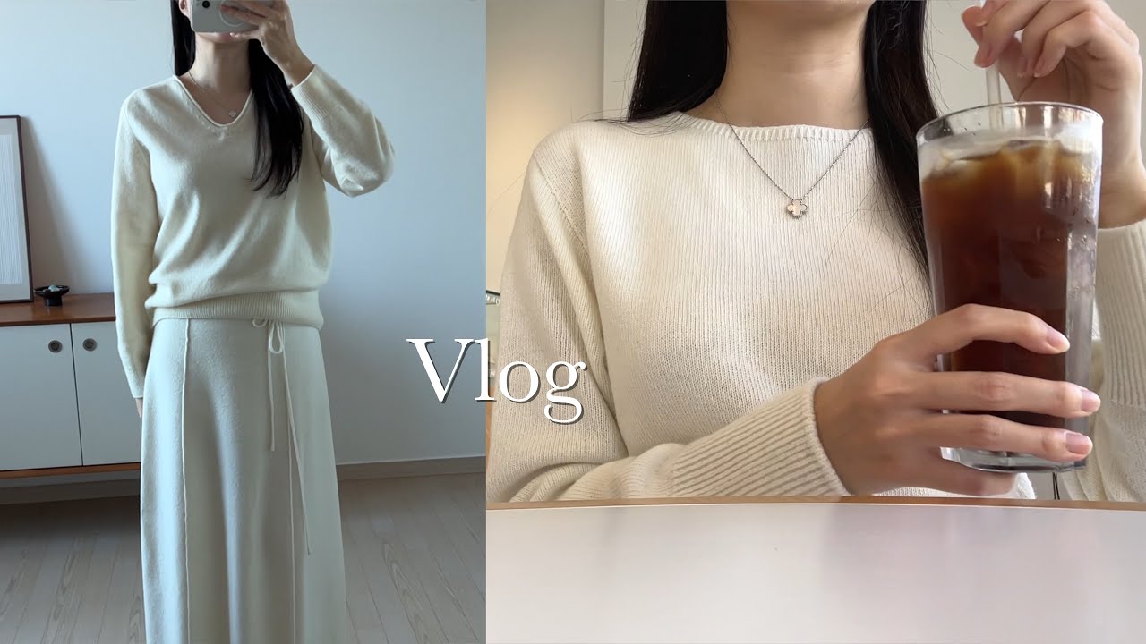 VLOG. 직장인 브이로그ㅣ직장인 출근룩ㅣ👶🏻👶🏻ㅣ겨울 출근룩ㅣ킨더살몬ㅣ낫띵리튼ㅣ엘로주ㅣ르917ㅣ문리