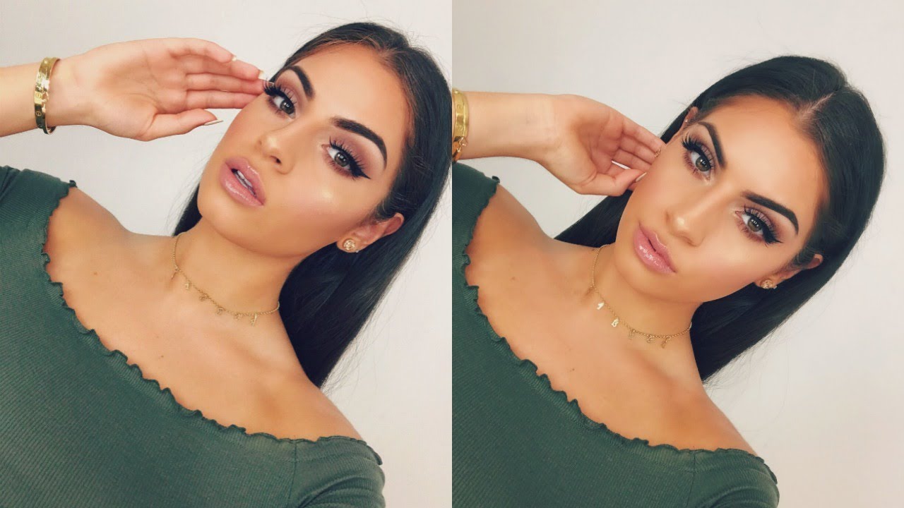 BROWN SMOKEY EYE W/ WINGED LINER♡ TRYING NEW MAKEUP