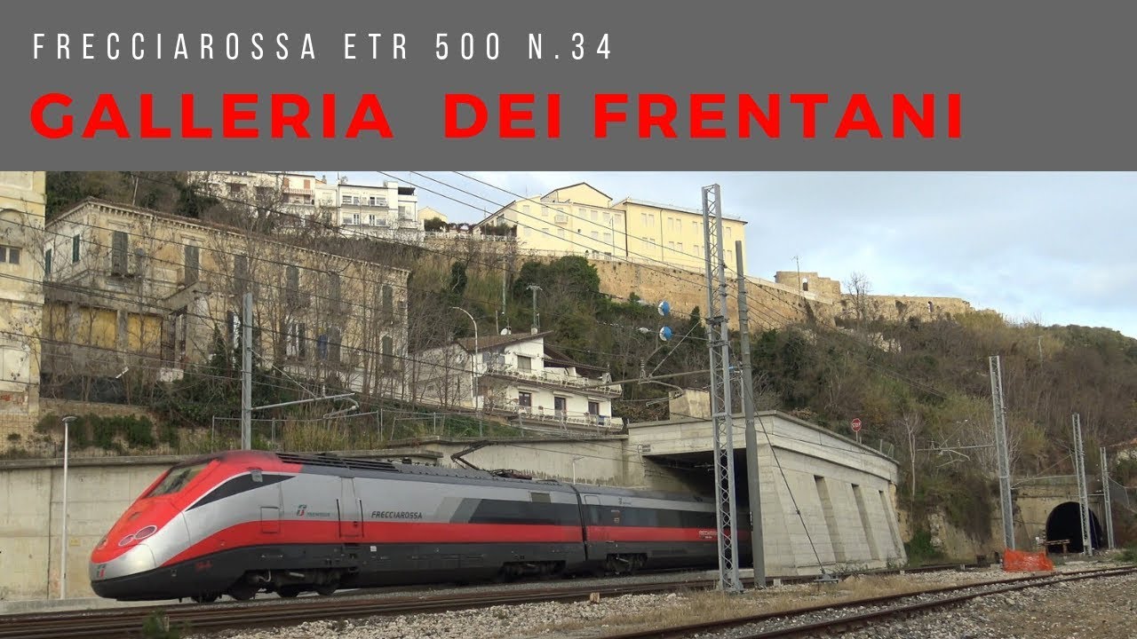 ETR 500 n.34 in ingresso nella Galleria dei Frentani a Ortona