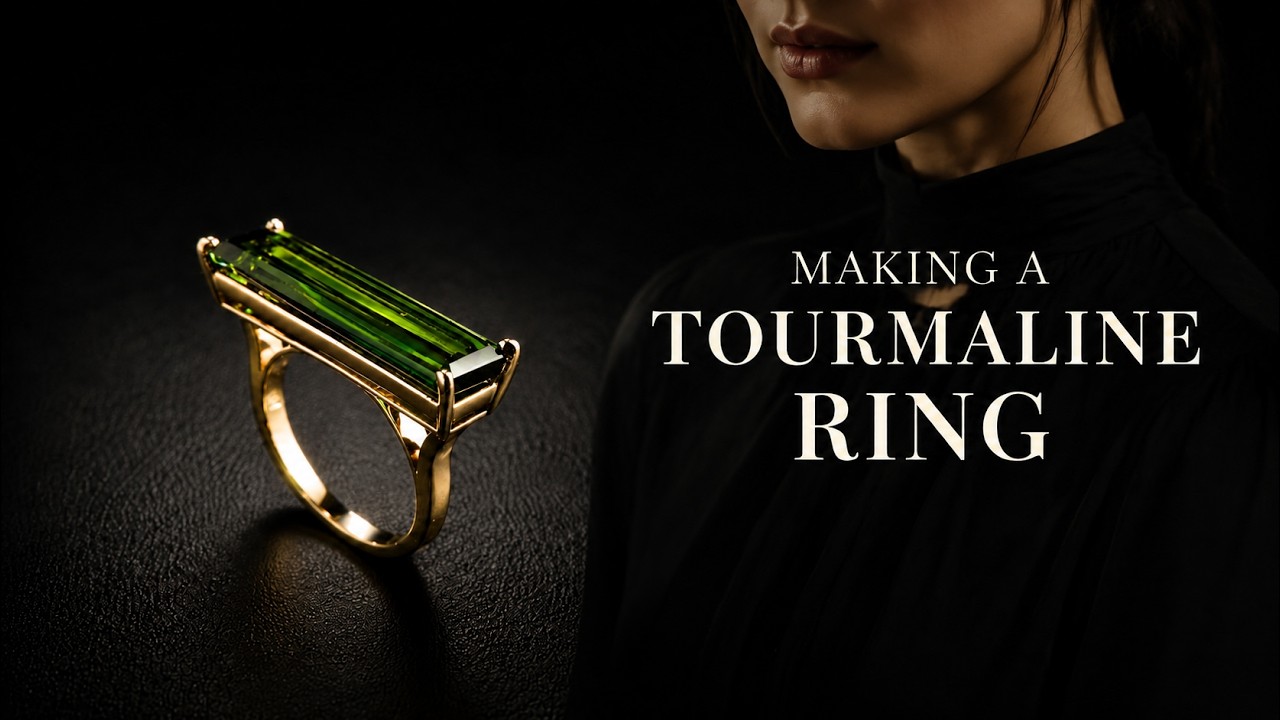A $4,100 Green Tourmaline & 18K Gold Ring — Made by Hand