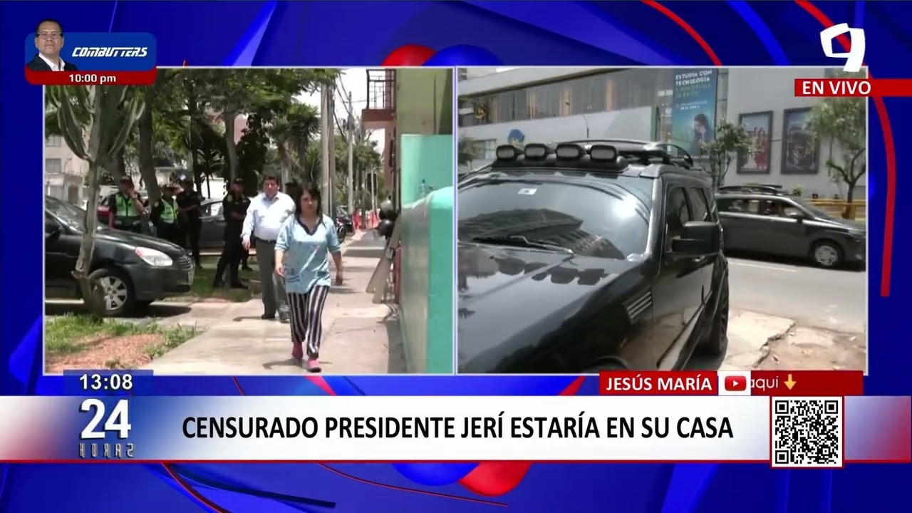 24Horas VIVO | Jesús María: José Jerí se encontraría en su vivienda