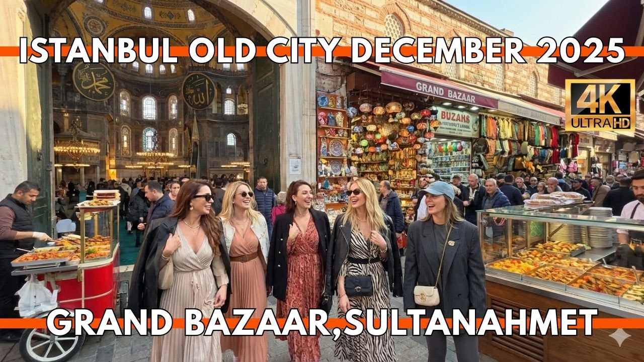 Istanbul Turkey 2025 4K Walking Tour | Grand Bazaar, Laleli & Sultanahmet (Street Food, Souvenirs)