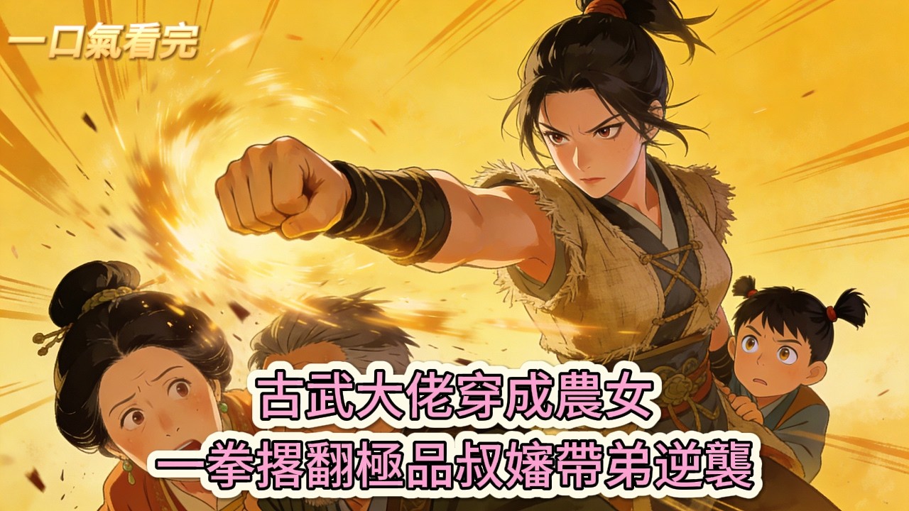 完结小说💕《穿成農女不服就幹種田打獵撩糙漢》古武大佬穿成農女，一拳撂翻極品叔嬸帶弟逆襲#推文 #小说 #悠悠书屋