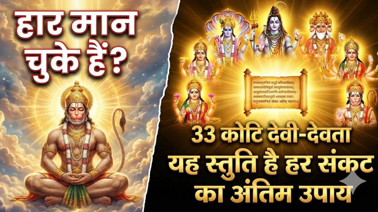हार मान चुके हैं? यह स्तुति है हर संकट का अंतिम उपाय | 33 Koti Gods Raksha Kavach 🛡️✨