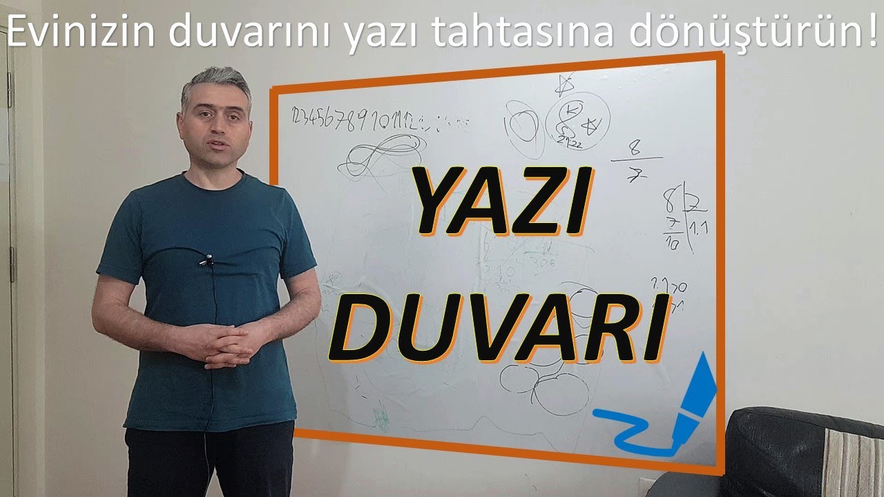 Yazı Tahtası Kağıdı Uygulama - Evinizin Duvarını Yazı Tahtasına Dönüştürün