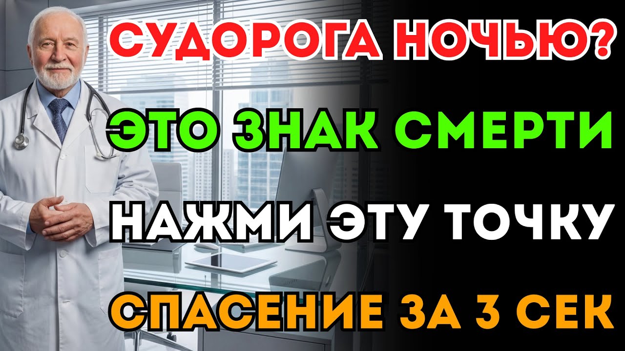 Судорога в ноге? Этот метод уберет боль за 3 секунды! Обязательно знать всем, кому за 60 лет