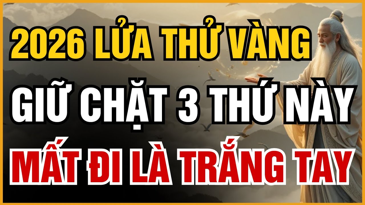 CỔ NHÂN TIẾT LỘ: 2026 NĂM LỬA THỬ VÀNG – 3 THỨ TUYỆT ĐỐI PHẢI GIỮ CHẶT, MẤT ĐI LÀ MẤT CẢ CƠ NGHIỆP