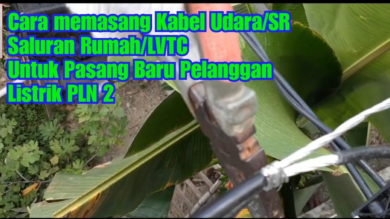 cara memasang Kabel Udara/SR  Saluran Rumah/LVTC Untuk Pasang Baru Pelanggan Listrik PLN 2