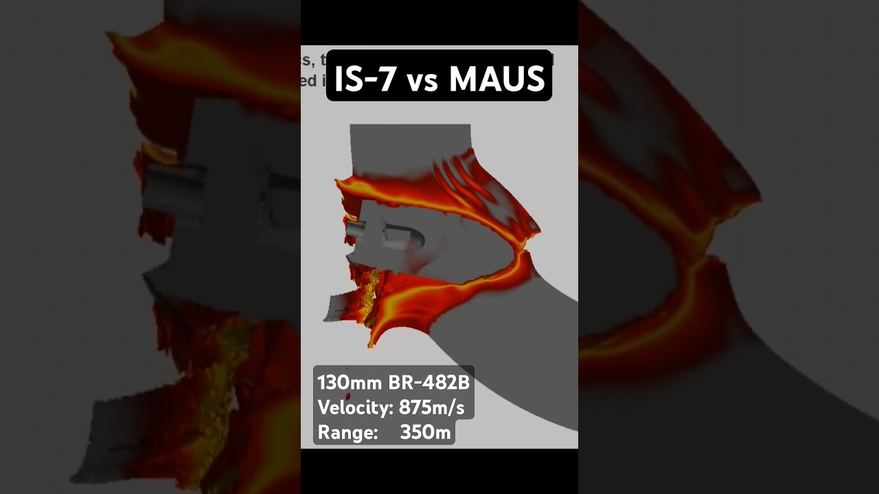 ИС-7 против МАУСа | Симулятор сверхтяжёлых танков #симуляция #танк #ww2 #warthunder #top #fyp #танки