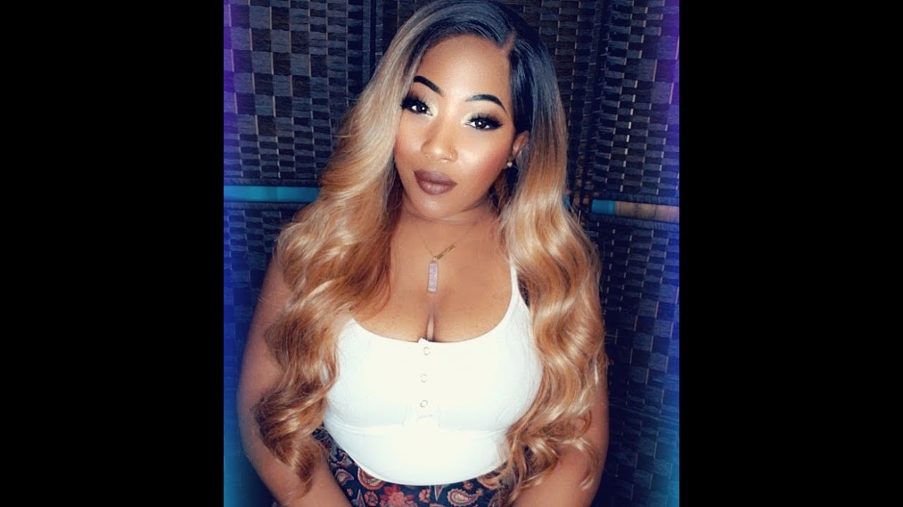 Honey Blonde Baddie BOBBI BOSS 13X4 LACE FRONTAL WIG CARMELA