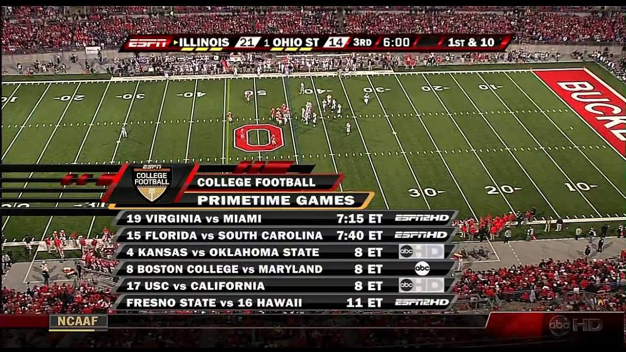 2007: Illinois at #1 Ohio State Football (FULL GAME)