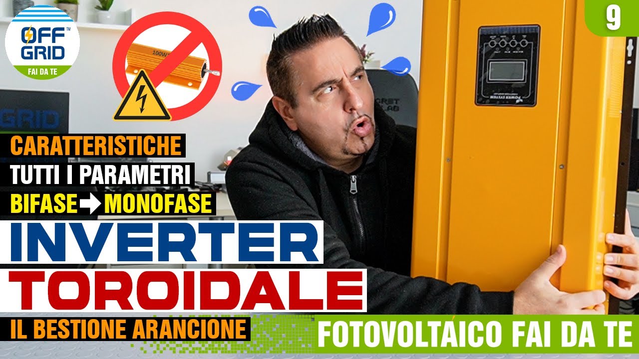 INVERTER Toroidale RP6000 (RP6048E): Caratteristiche, Parametri Menu, modifica da Bifase a Monofase