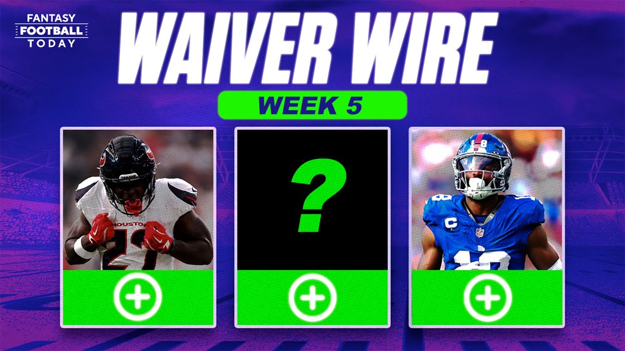 Week 5 Waiver Wire: MUST ADD Players, Injury Replacements & Streamers | 2025 Fantasy Football Advice