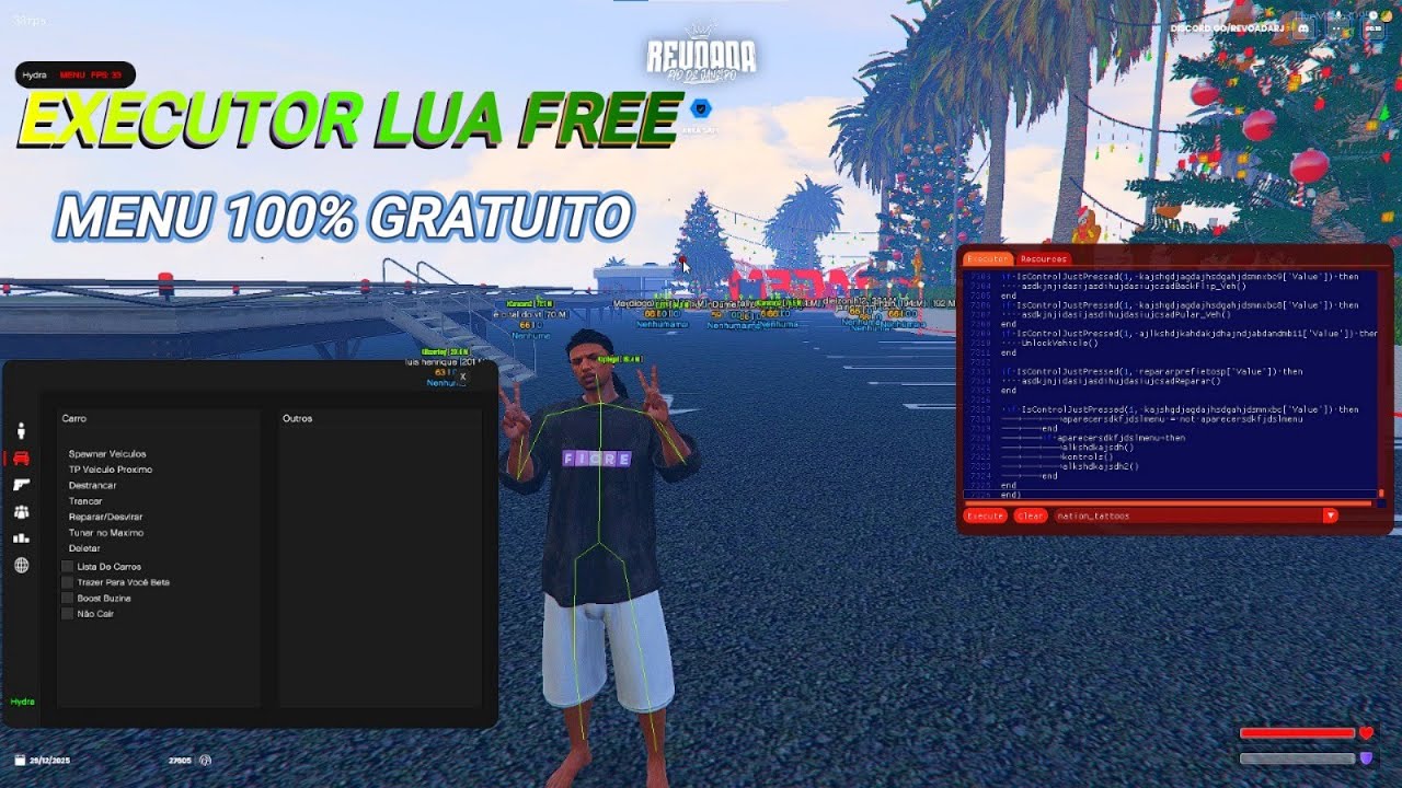 EXECUTOR LUA FREE  - MOD MENU GRATUITO PARA FIVEM 100% GRATIS