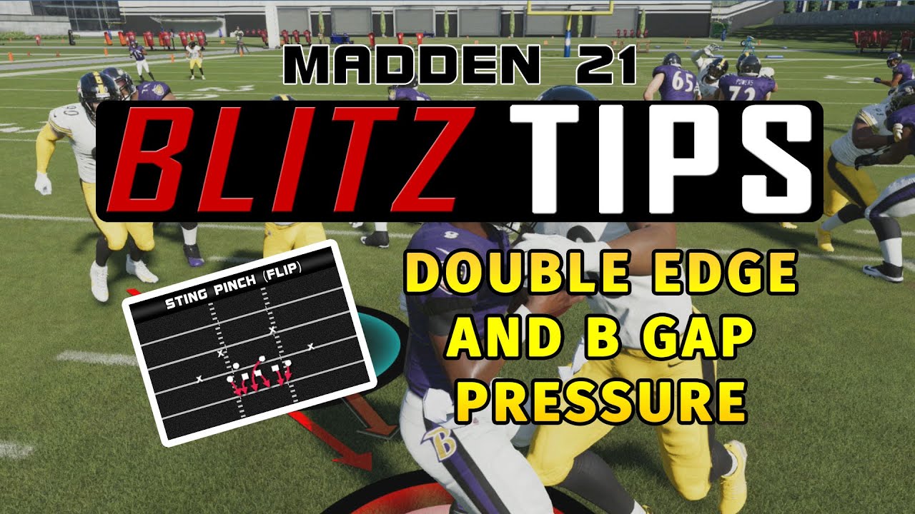 Madden 21 - Blitz Tips - Double Edge - B Gap Pressure