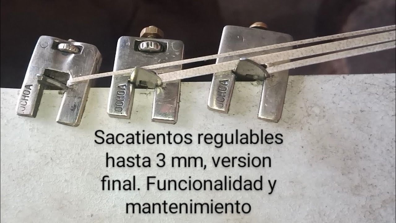 Sacatientos profesional regulable hasta 3mm. versión final. funcionalidad y mantenimiento.