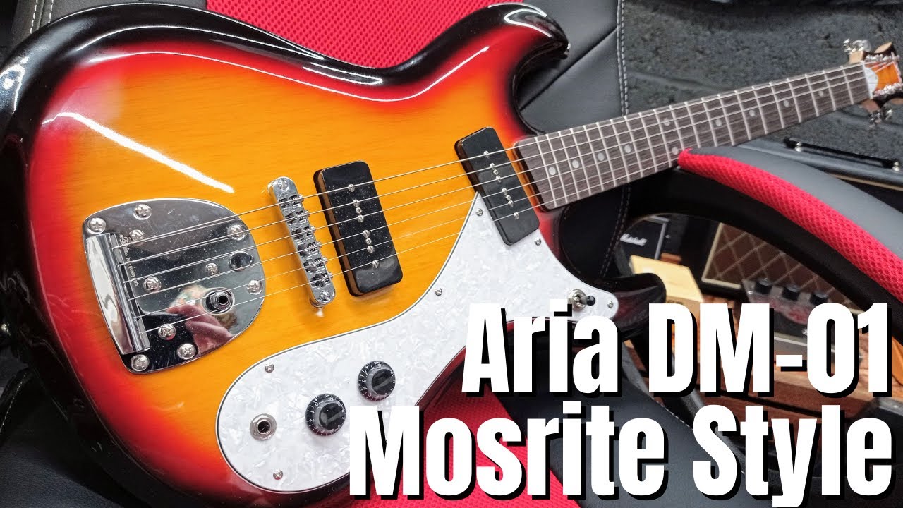 MOSRITE Style Guitar Aria DM-01 Demo