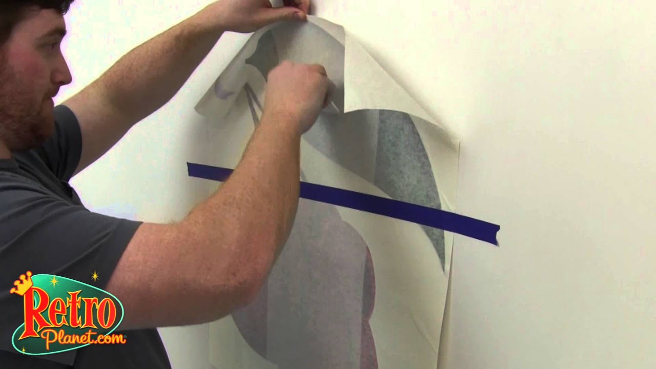 Applying Wall Decals that have Transfer Tape