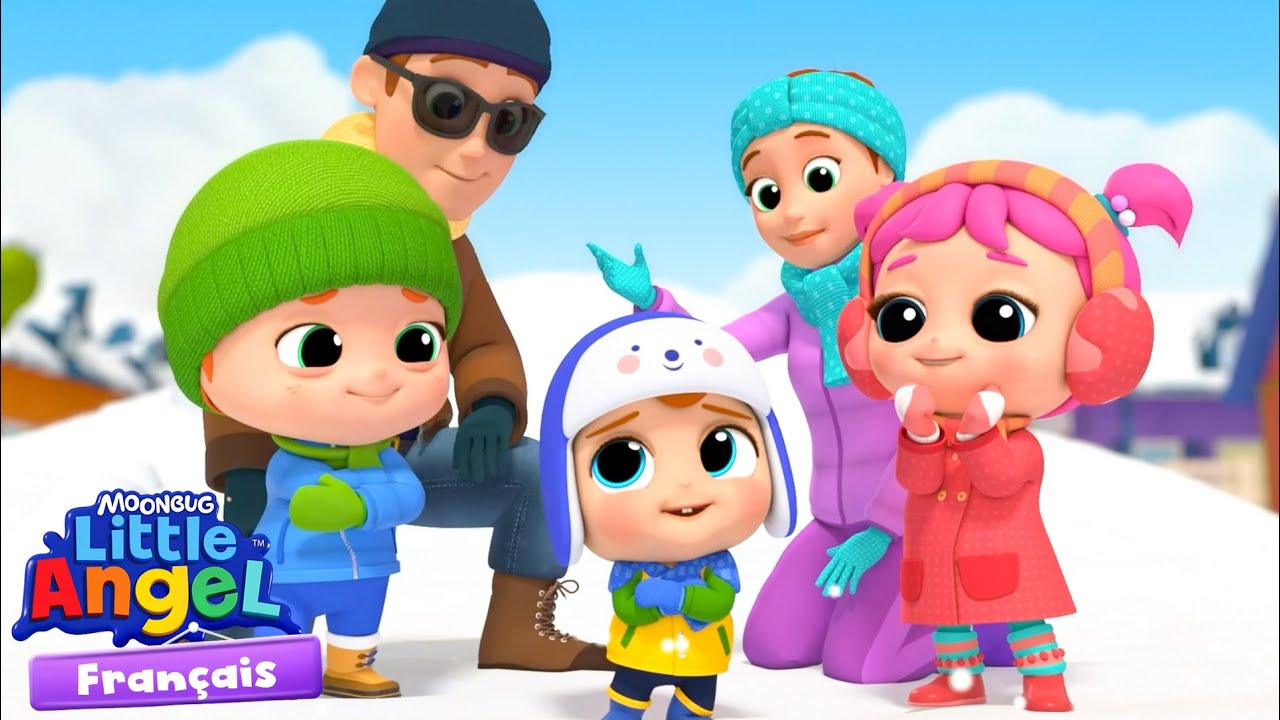 Jouer dans la neige | Comptines avec B&eacute;b&eacute; Louis | Little Angel Fran&ccedil;ais