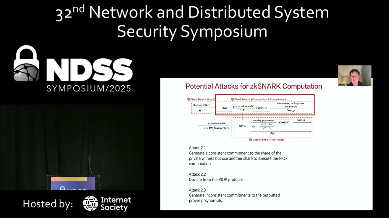 NDSS 2025 - Siniel: Distributed Privacy-Preserving zkSNARK