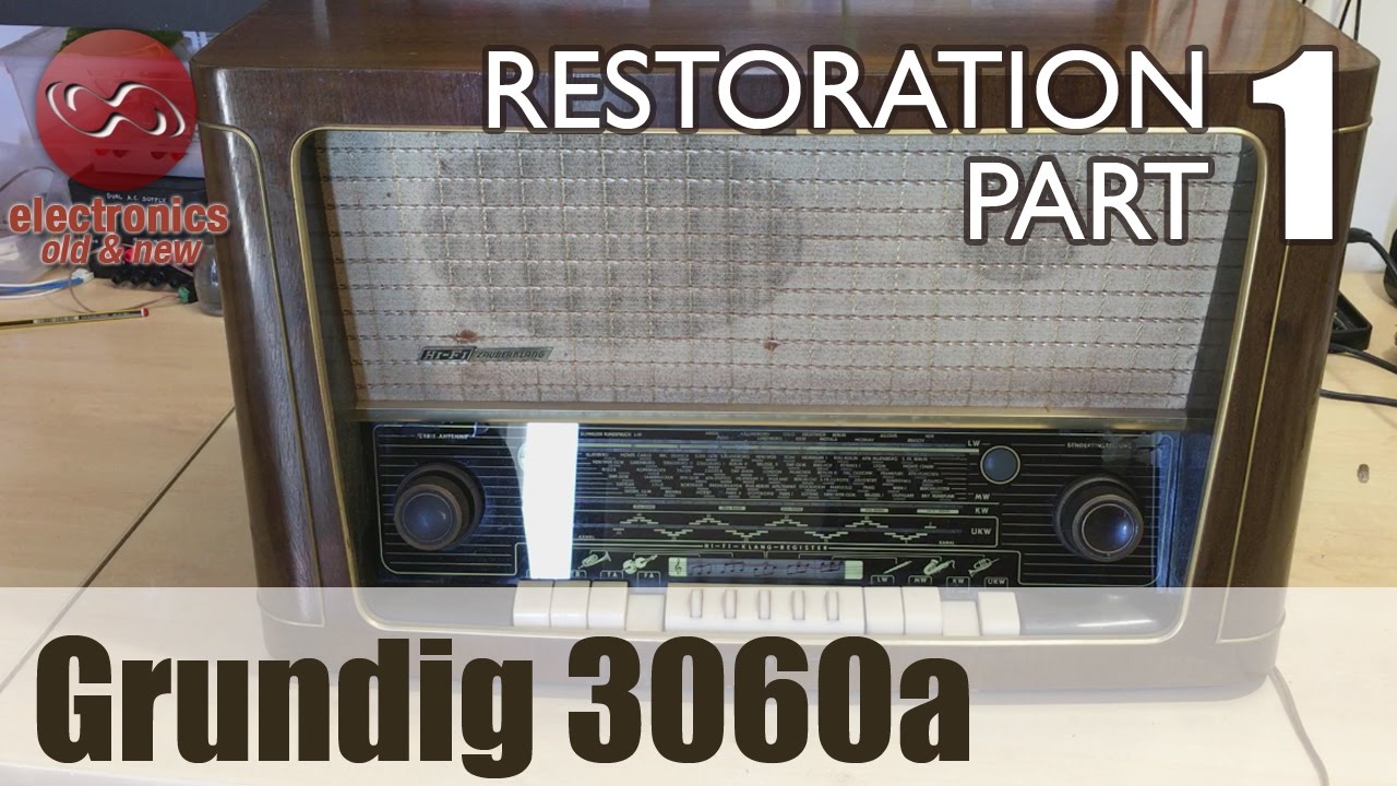 Grundig 3060a tube radio restoration - Part 1. First look and ... we have problems...