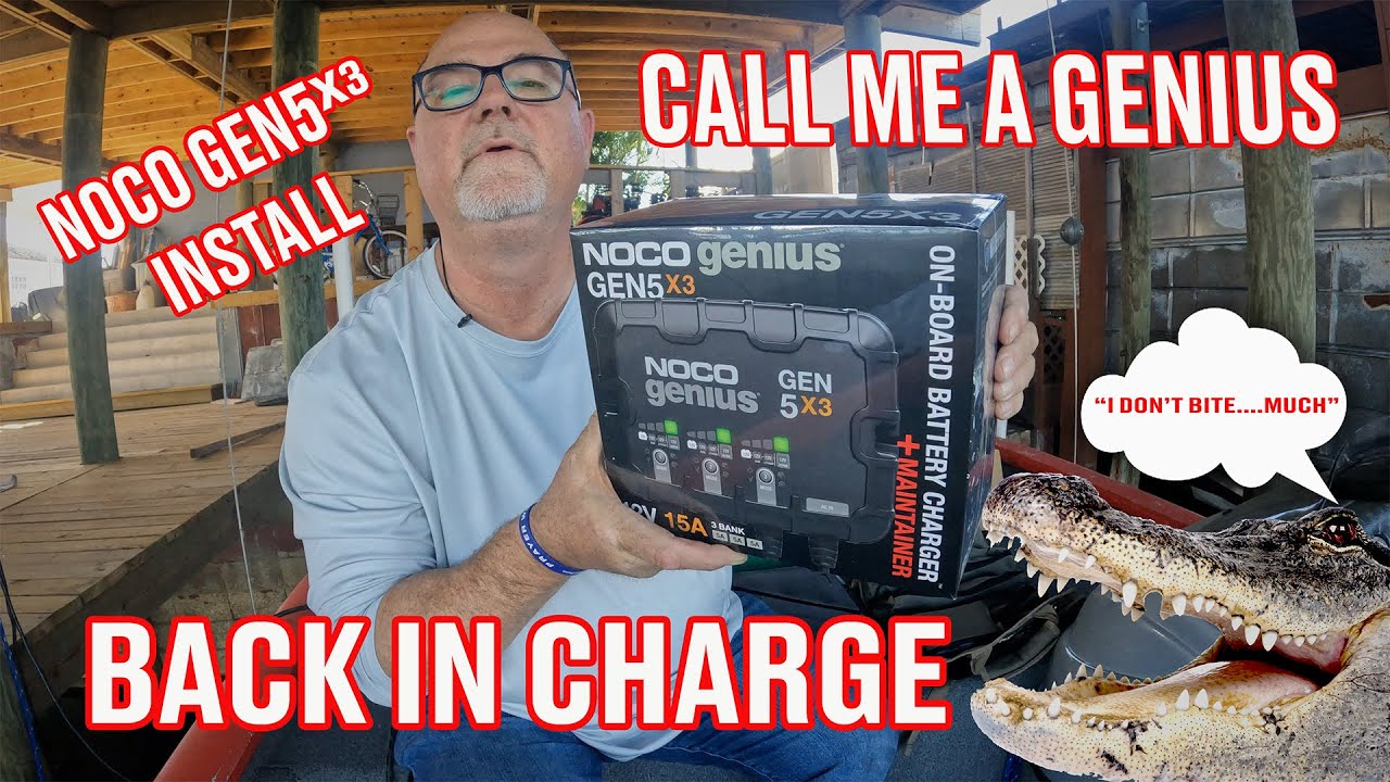 Installing a NOCO Gen 5x3 Battery Charger on My Bass Tracker Boat