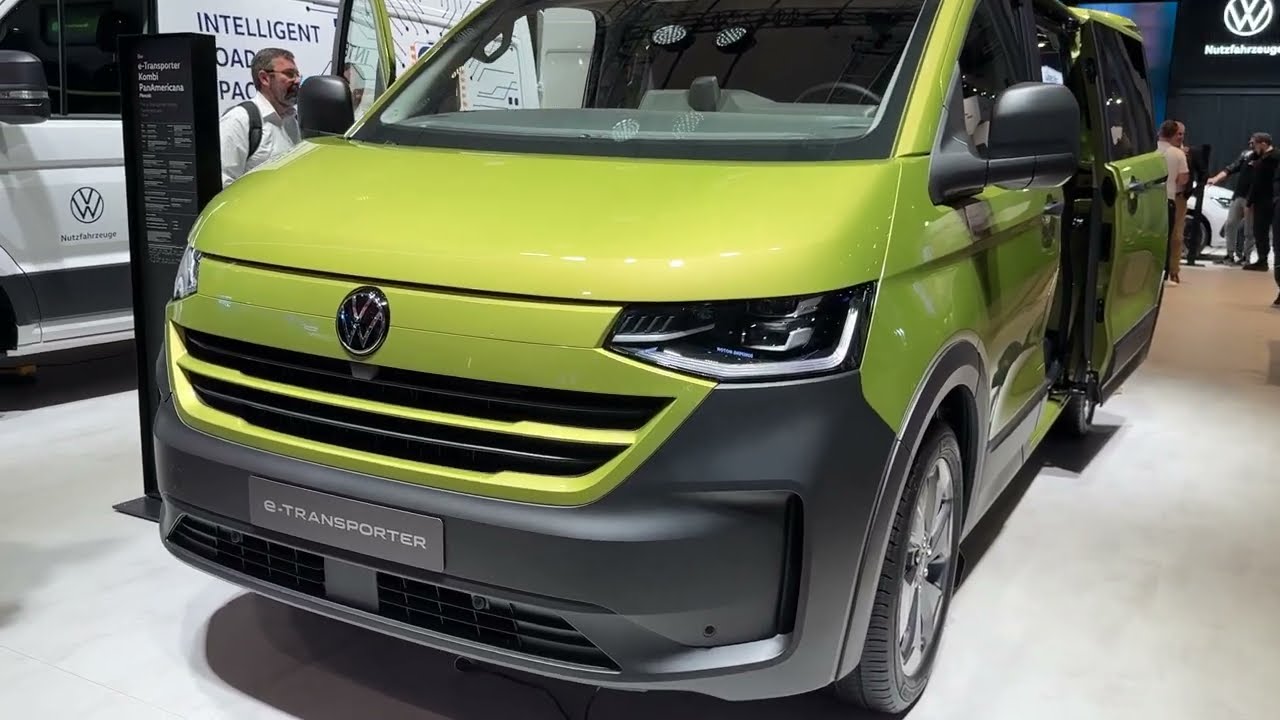 New 2027 VW e-Transporter Kombi PanAmericana &ndash; 286PS Electric Van Walkaround at IAA Transportation