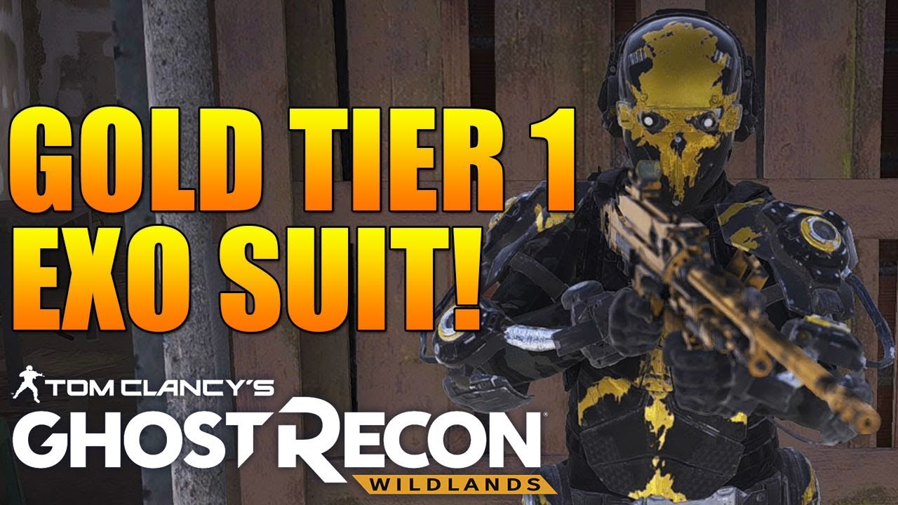 GOLD EXO SUIT SHOWCASE! | Gold Exo Suit in Ghost Recon Wildlands