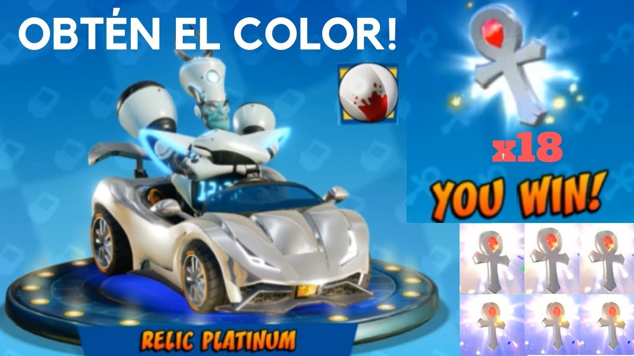CTR NF TODAS las RELIQUIAS de PLATINO!! / Modo Aventura