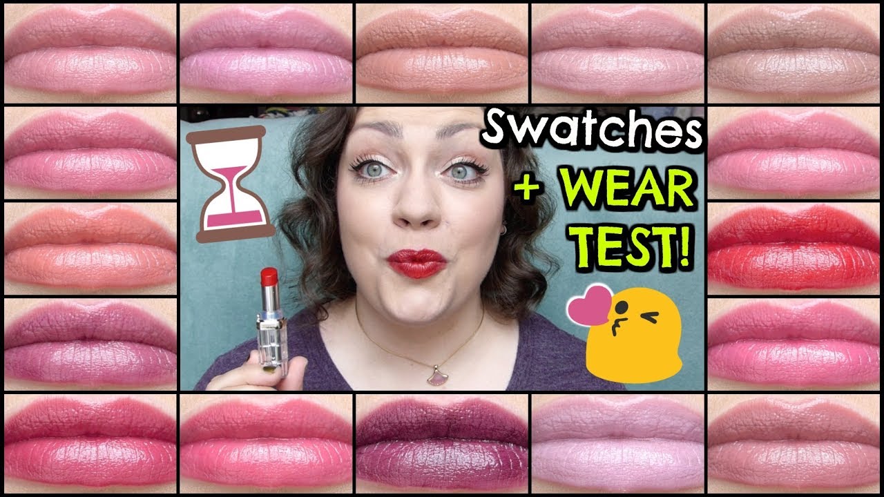 L'Oréal Colour Riche Shine Glossy Lipstick | FULL COLLECTION SWATCHES + WEAR TEST
