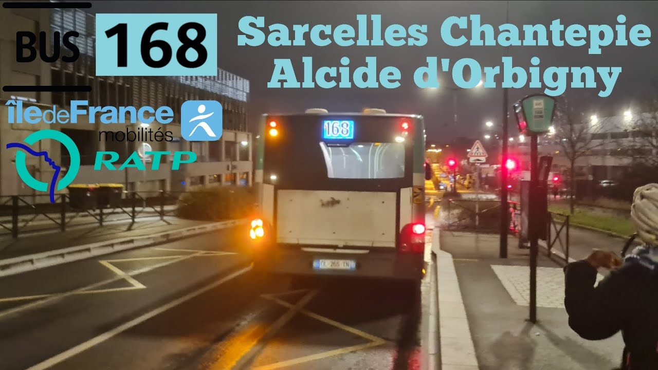 Bus 168 Ratp man lion s'city Le Trajet Entre Sarcelles Chantepie➡️Alcide d'Orbigny