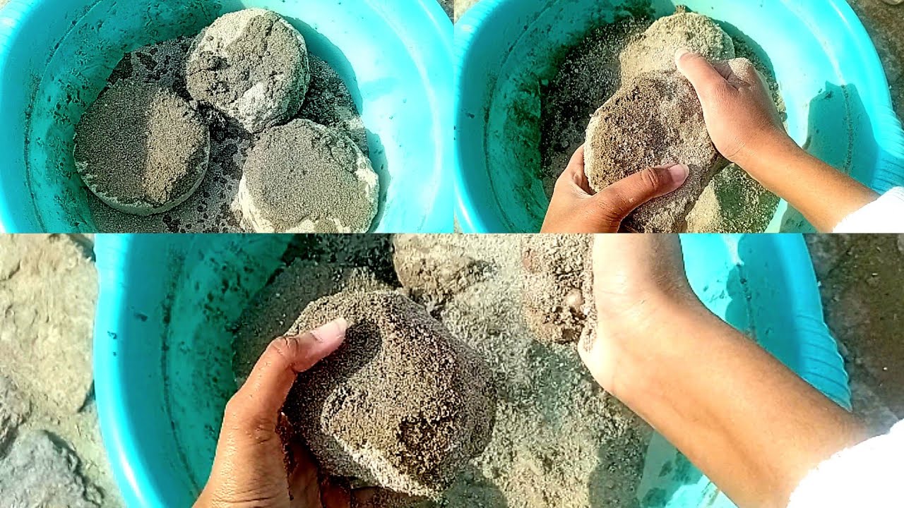 New Video of GRAINY white cement 🤍dry tub crumbling In sunlight|| relaxing 💆crumbling|| #satisfying 