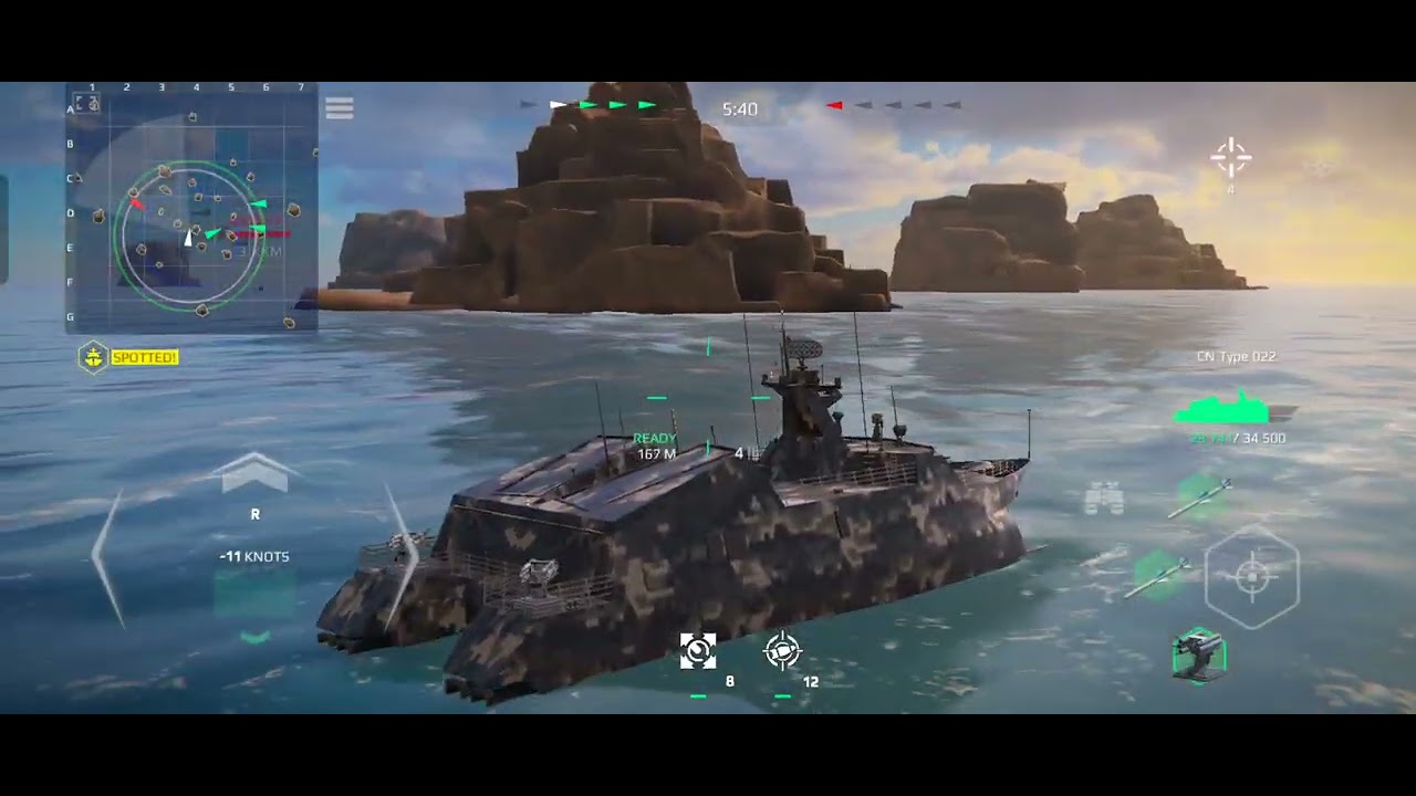 Modern warship 