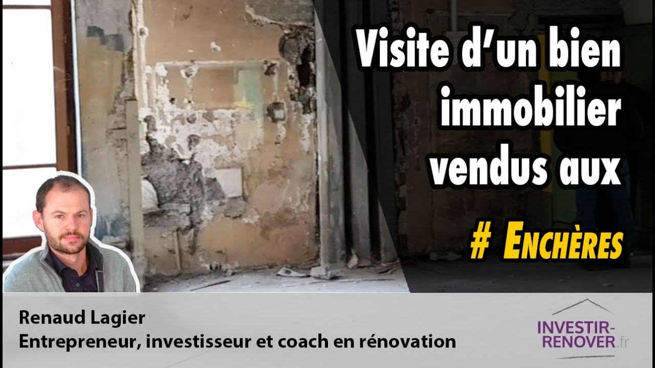 Visite d'un bien immobilier vendu aux enchères