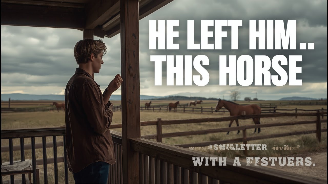 Dying Rancher Left His 'Worst Horse' to His Son... The Letter Changed Everything