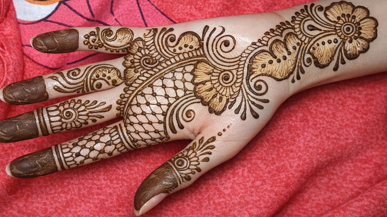 Very simple unique style mehndi design for back hand|new easy mehndi design|mehandi designs 2026