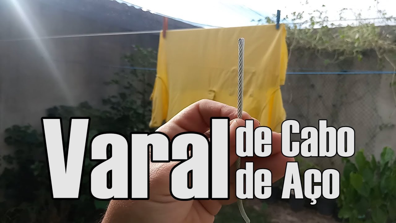 Como fazer / Construir um Varal Resistente com Cabos de Aço