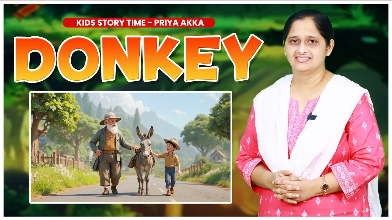 DONKEY |palm sunday l Sunday School Stories l Kids Story Time | Priya Haaris | Berachah Ministries