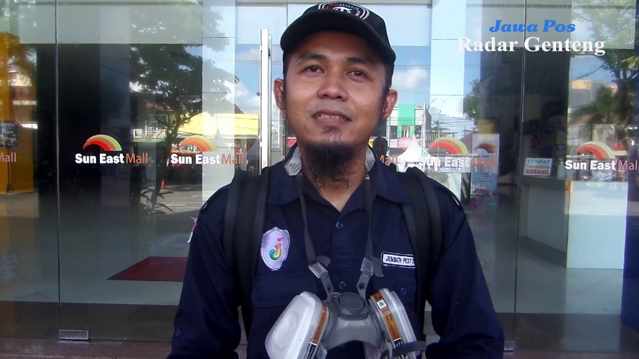 Sun East Mall Genteng Jaga Kenyamanan Pengunjung, Semprotkan Disinfektan