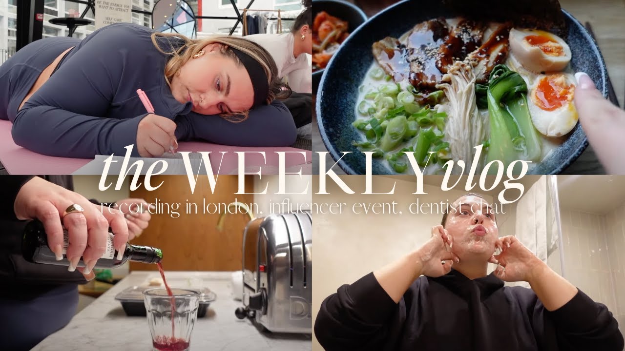 WEEKLY VLOG: recording in london, wellness event & chat about life