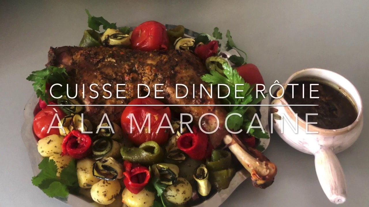 Cuisse de dinde rôtie à la marocaine فخد الديك الرومي محمر