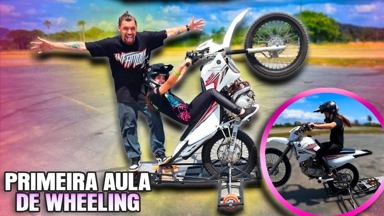 FIZ MINHA PRIMEIRA AULA DE WHEELING «Valentina VR45»