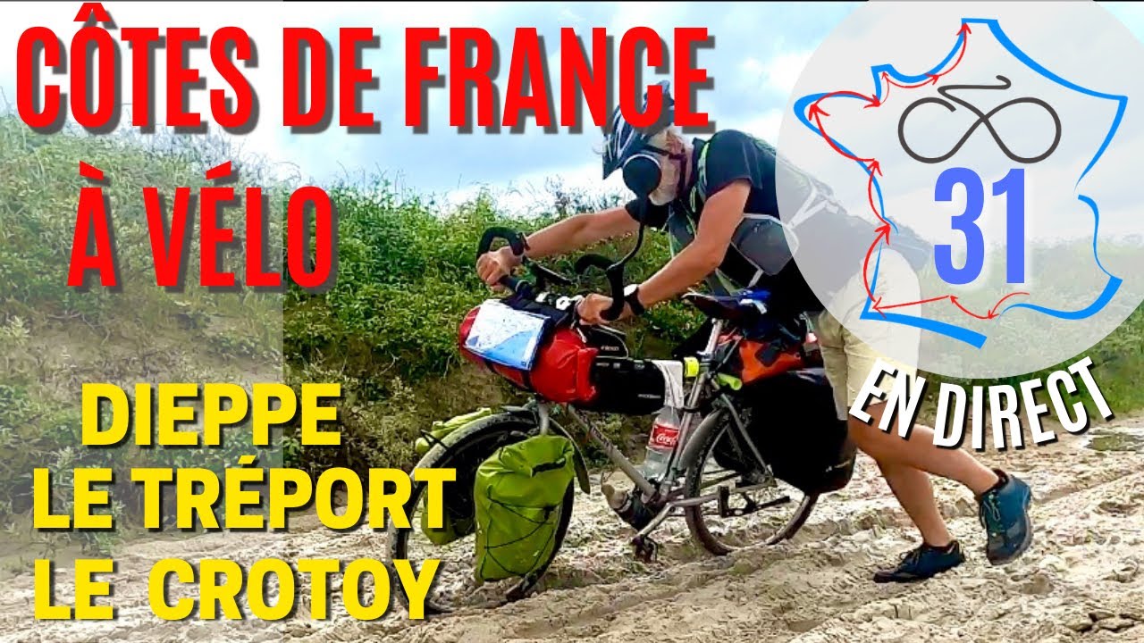 31 Eurovélo 4 ou Vélomaritime. Longue journée contournement de la baie de Somme. Le Tréport, Cayeux…